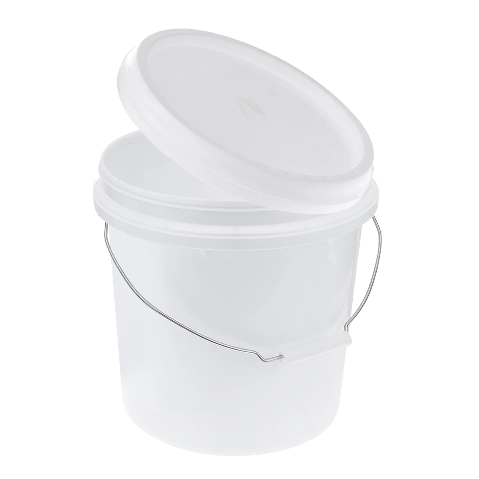 دلو بلاستيكي منزلي مختوم، سطل طلاء بلاستيكي، دلو حاوية متعدد الأغراض مع مقبض غطاء محمول 5 لتر #2