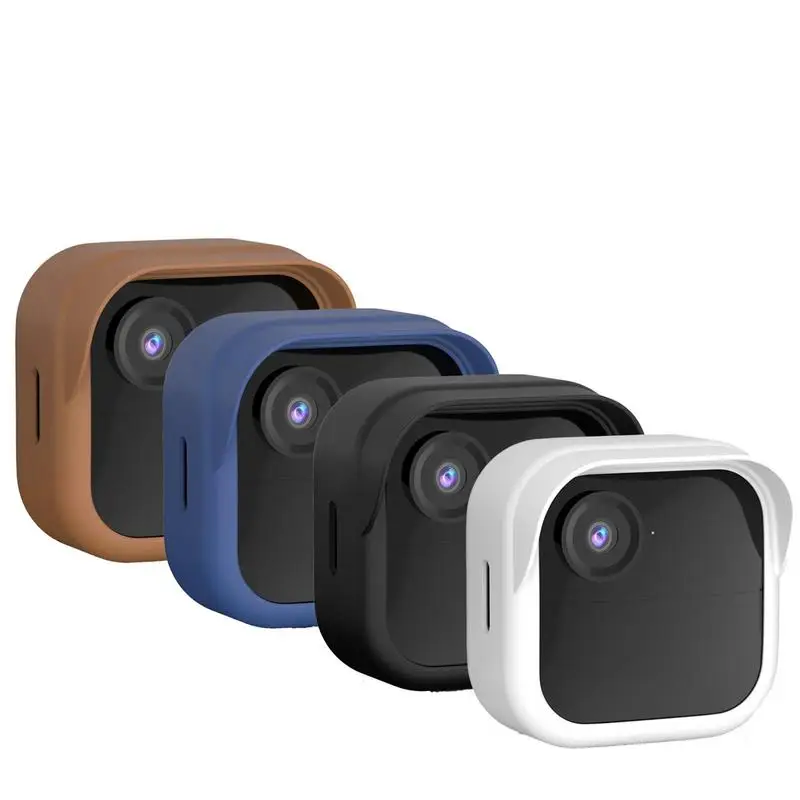 Security Camera Cover Dustproof Weatherproof Protective Silicone Case Anti-Scratch Wall Mount Housing Cover For Blinks Outdoor 4