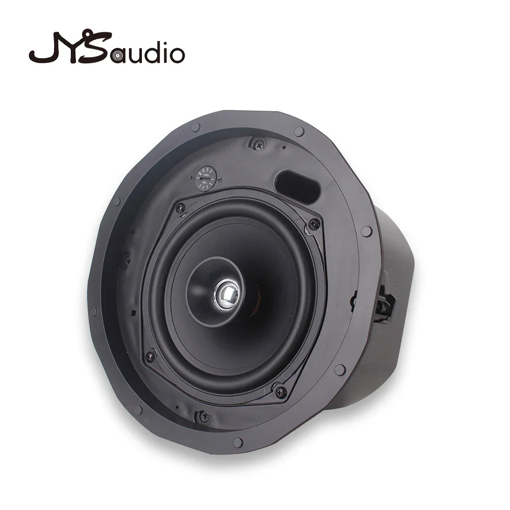 6.5 Inch 10w In Ceiling Speakers Home Surround Sound PA System White Round Built In Wall Speaker Stereo Sound Indoor Living Room