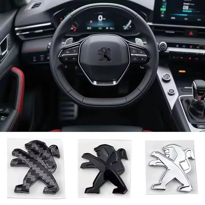 

2.9x3cm for Peugeot 106 107 108 206 207 208 301 306 307 308 407 408 508 3008 4008 5008 Car Steering Wheel Center Sticker Emblem