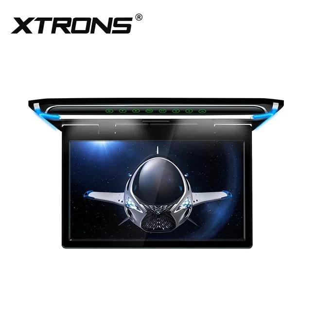 شاشة XTRONS مقاس 15.6 بوصة 1080 بكسل فيديو FHD رقمية محمولة على سقف السيارة مع تلفزيون #2