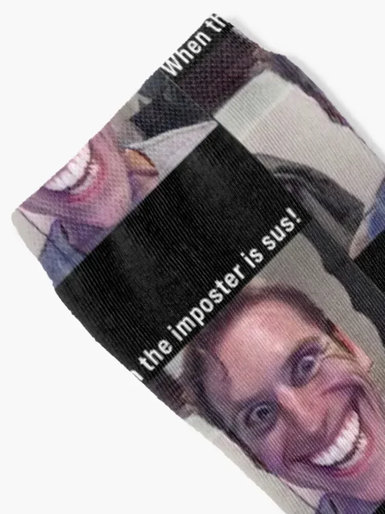 when the poster is sus Socks Soccer Sports winter gifts cool Men Socks Luxury Brand Women's