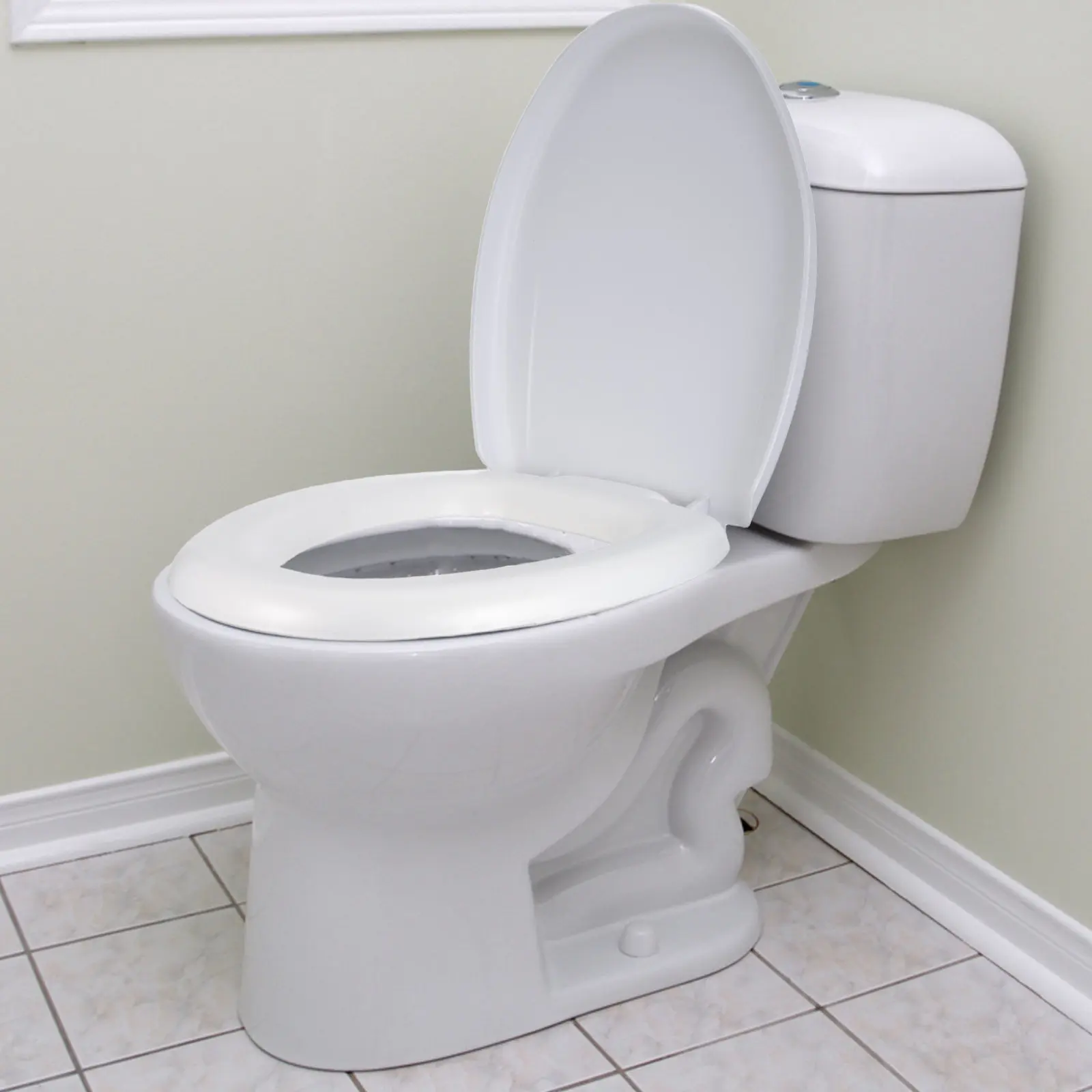 

Eva Padded Toilet Seat Replacement 44x35cm Soft Cushioned Elongated Gentle Close Waterproof Senior-Friendly Bathroom Comfort