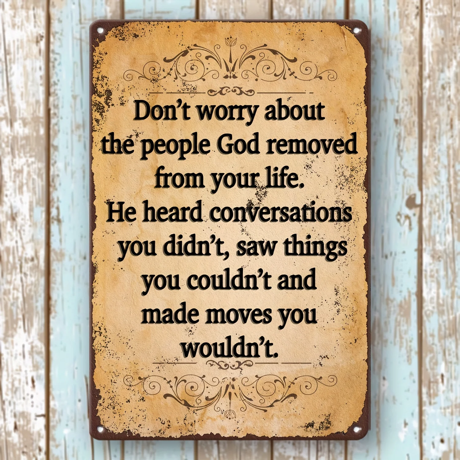Vintage Funny Metal Sign 