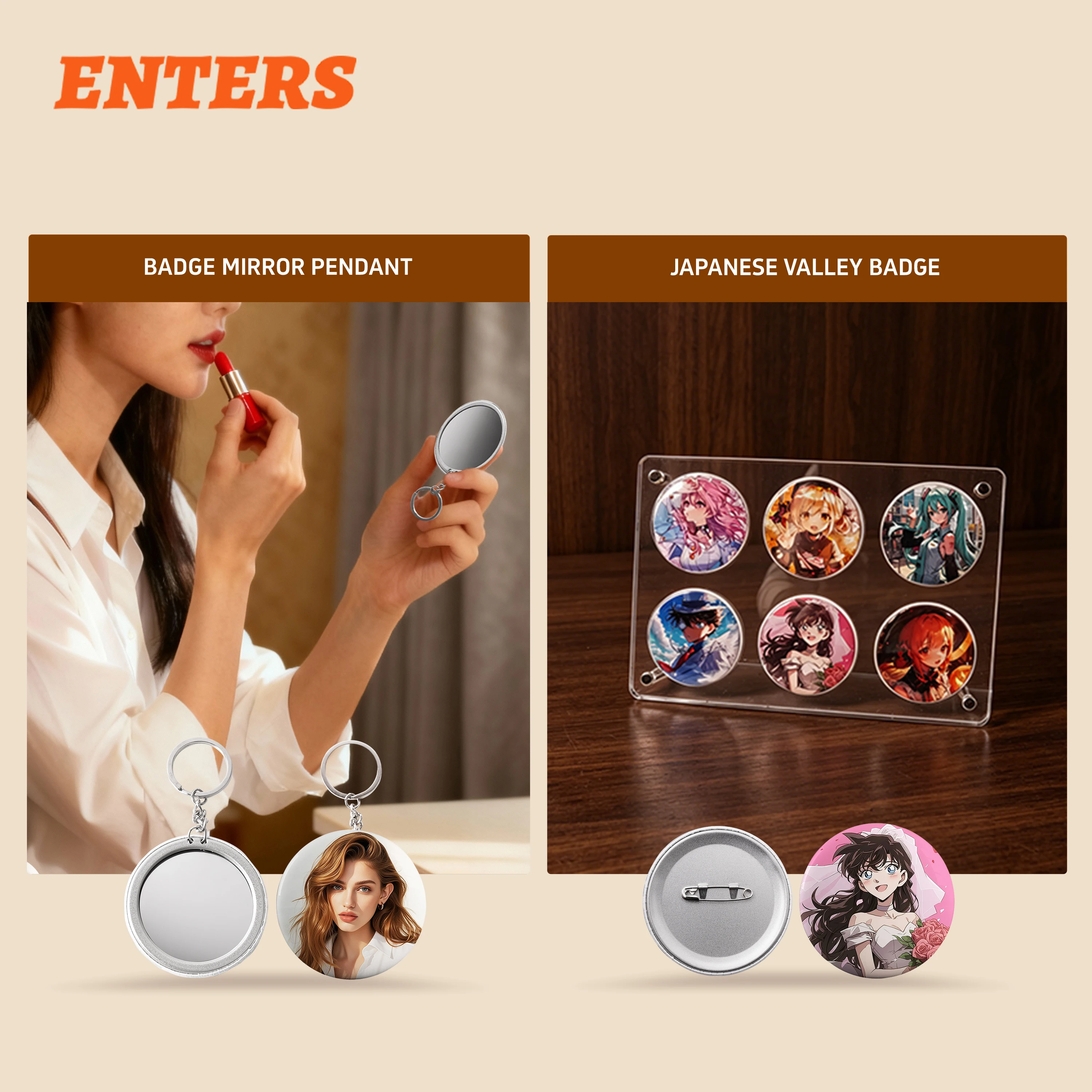 أجزاء صانع شارات معدنية دائرية - مراجعة Button Badge Blank وسعره