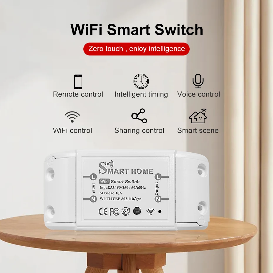 DIY Smart Wireless Remote Switch Smart Home Automation Remote Control Switch Relay Smart Life/Tuya eWelink for Alexa Google Home