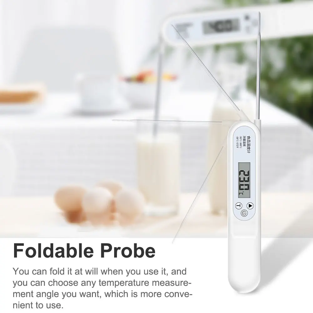 Termómetro Digital de alta precisión para cocina, pantalla LED de lectura instantánea para agua, aceite, leche y carne, con sonda para Chef