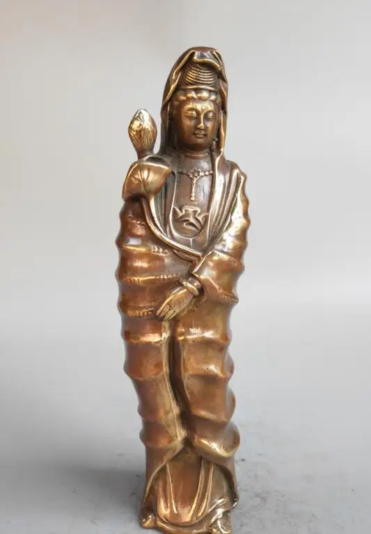 

Chinese pure brass Guanyin Bodhisattva Buddha statue