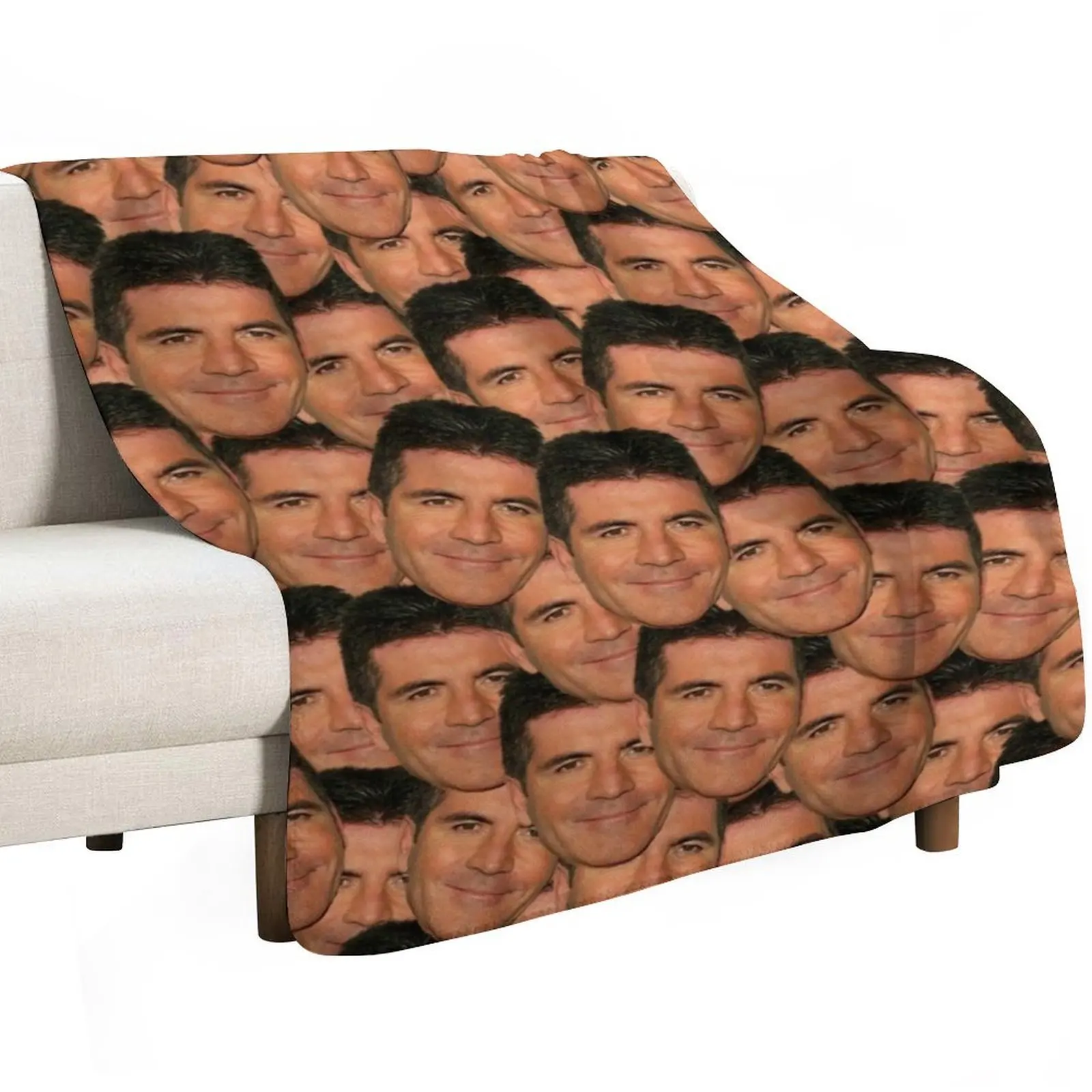 Simon cowell Throw Blanket Soft Solid Color Blanket for Couch Bed
