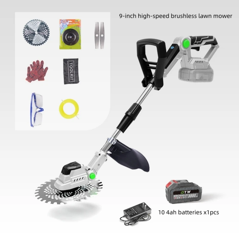 

9-Inch Brushless Lithium Battery High Power Lawn Mower 전식예초기 Desbrozadora Batería Podkaszarka Akumulatorowa Do Trawy 2025