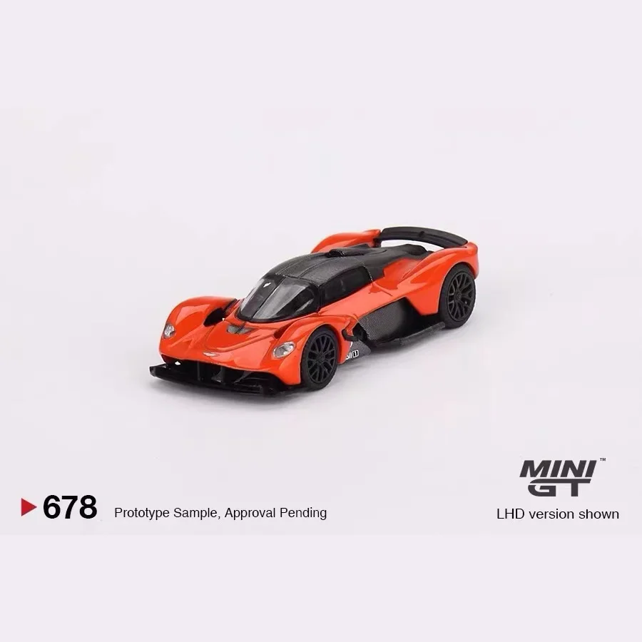 MINIGT 1:64 Aston Martin Aston Martin Valkyrie modelo de coche de aleación # 678, juguetes para niños, piezas de colección para adultos, regalos de cumpleaños para niños