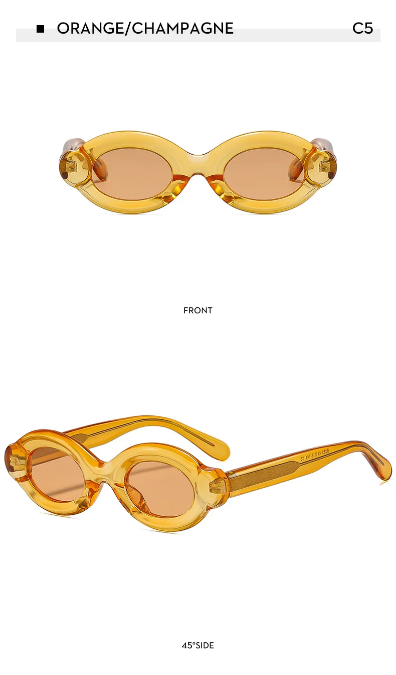Modische Damen Polarisierte Sonnenbrille Ovale Kleine Markante Rahmen TAC Hochklare Fahrbrille CP Edelstahlkern Marken-Sonnenbrillen – Detail 15