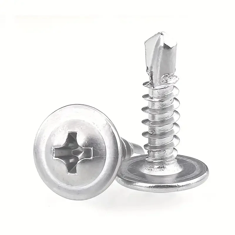 100pcs Round Head With Middle Self Tapping Screws Cross Plate Head Screws With Pad For Warsaw Drill Tail Dovetai