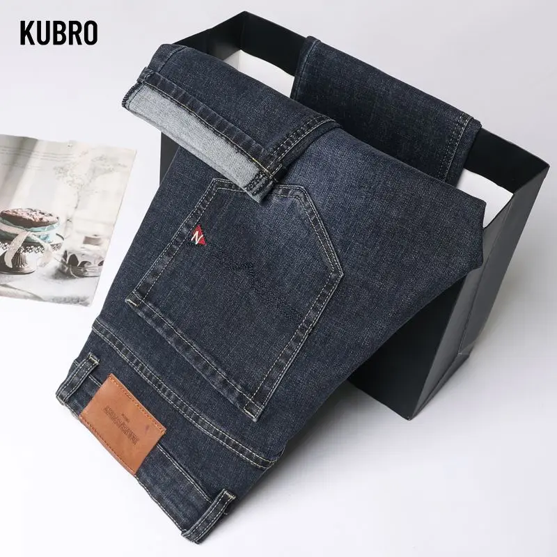 

Мужские джинсы Длинные брюки Осень и зима Новые мужские деловые свободные стильные повседневные брюки Прочные брюки для мужчин Джинсы для мужчин Брюки