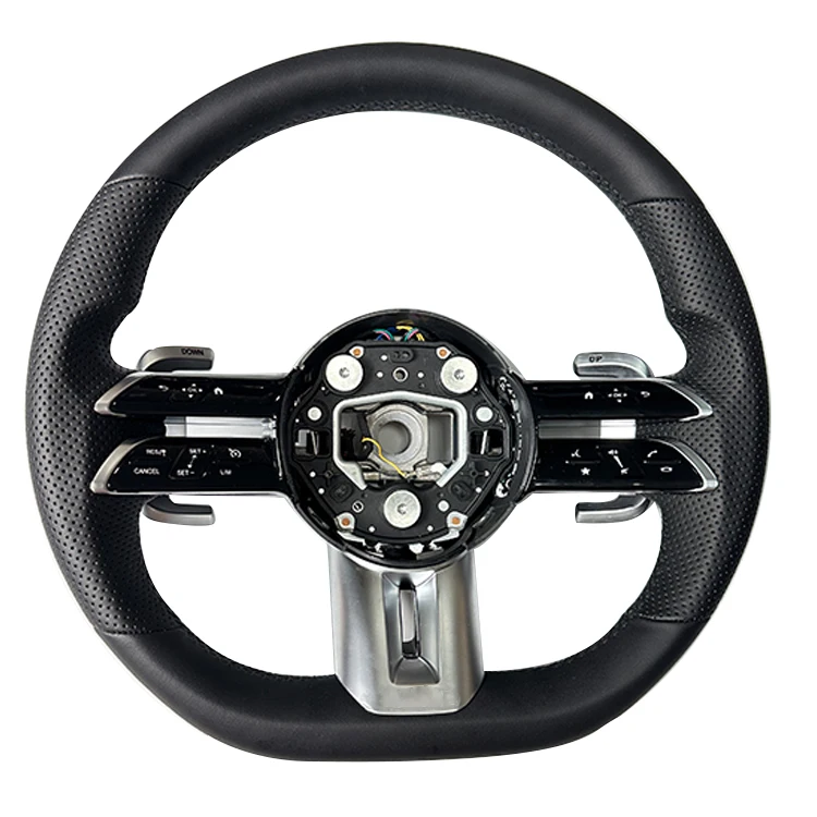 Custom Carbon Fiber Steering Wheel for Mercedes Benz AMG GLC X253 C253 GLS X167 AMG