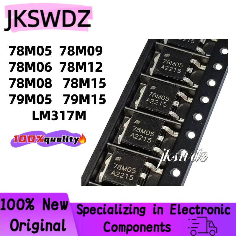 

10pcs 100% new 78M05 78M06 78M08 78M09 78M12 78M15 79M05 79M15 LM317M LM317 L78M05 L78M06 78M08 78M09 79M05 TO-252 terminals
