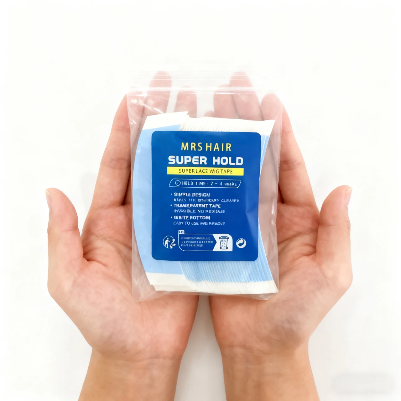 36 قطعة/180 قطعة شريط لاصق للشعر على الوجهين حزمة الأزرق الدانتيل شعر مستعار أمامي تمديد أدوات مشبك شعر لتطبيق شعر مستعار آمن #4