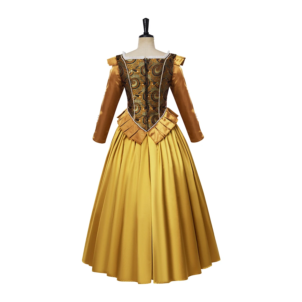 Женский костюм для косплея игра Анна хенриетта желтое платье принцессы наряд на Хэллоуин Карнавал Белль