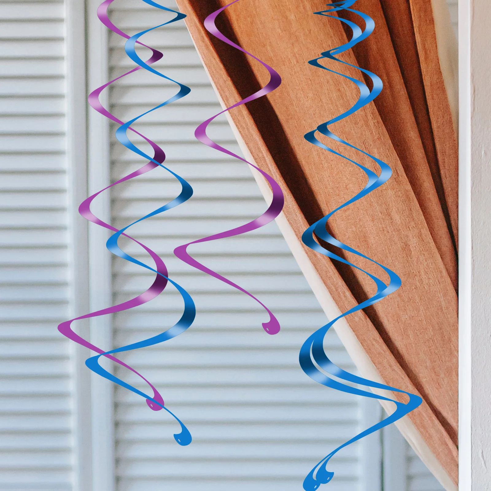 

30pcs Spiral Hanging Decorations Mixed Colors Pack 5 Sets Party Wedding Christmas Ceiling Wall Decor