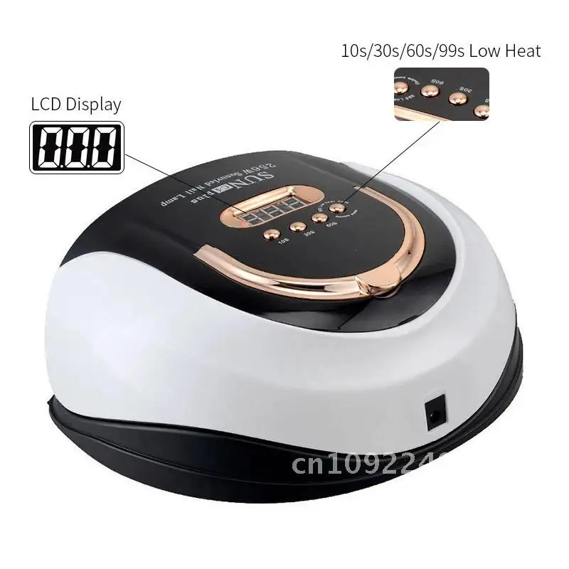 256W high power nail quick handle nail shop novice nail dry phototherapy lamp polish baking hand lamp black lamp not glue