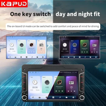 Kapud Android 14 7吋 2 Din 車用多媒體收音機立體聲系統,適用於 Alfa Romeo Spider 159 Brera Sportwagon 360 Carplay Auto Wifi GPS SWC 10 最佳銷售 阿爾法羅密歐 159 導航 - №3