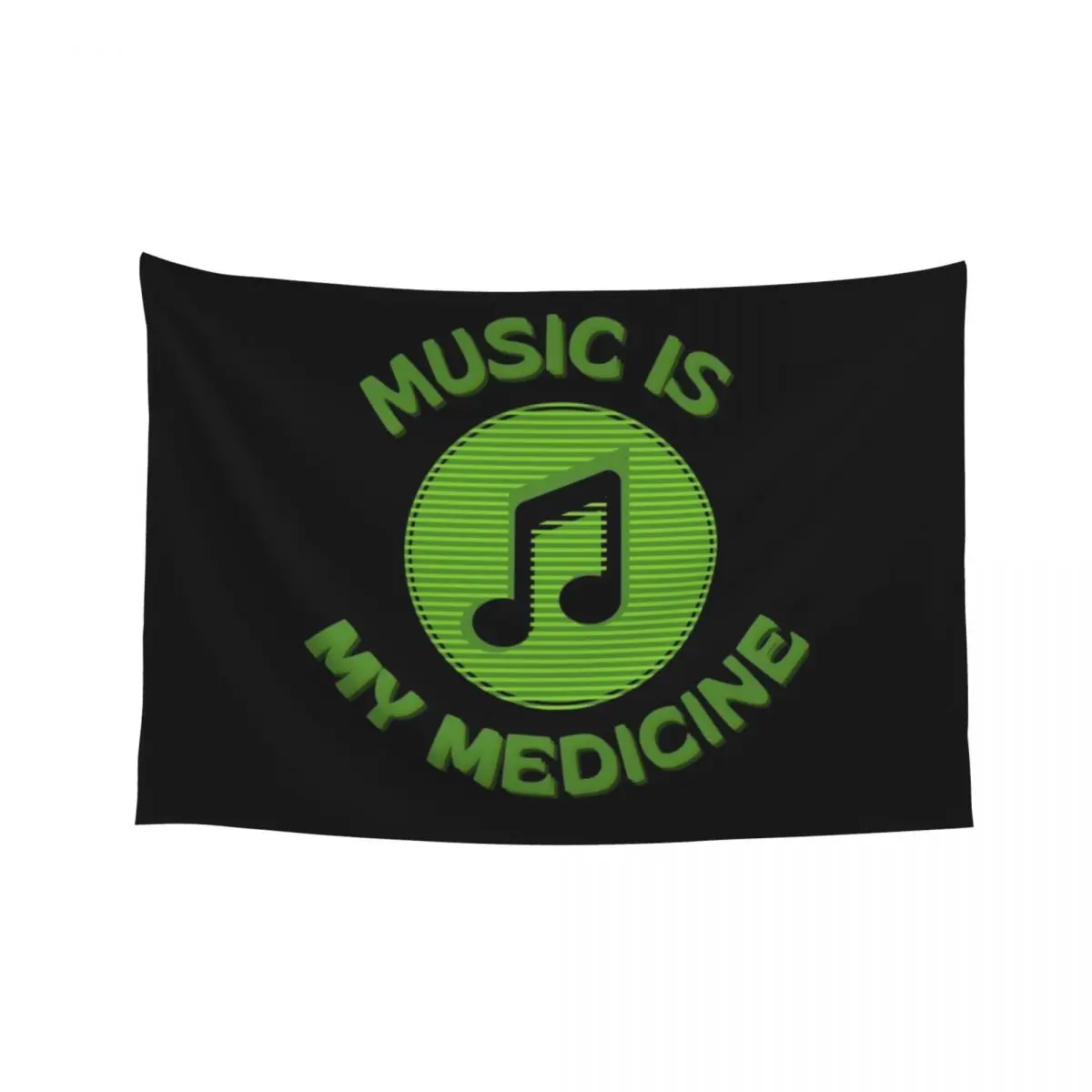 

Music is my medicine Music lover Tapestry Wallpaper Bedroom Decor For Room Tapestry