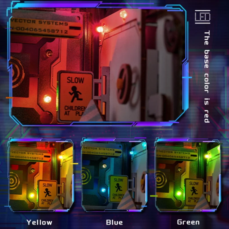 OUZEY Gear & Mechanism Bookend، منزل ميكانيكي خشبي ثلاثي الأبعاد، هندسة DIY للمراهقين #5