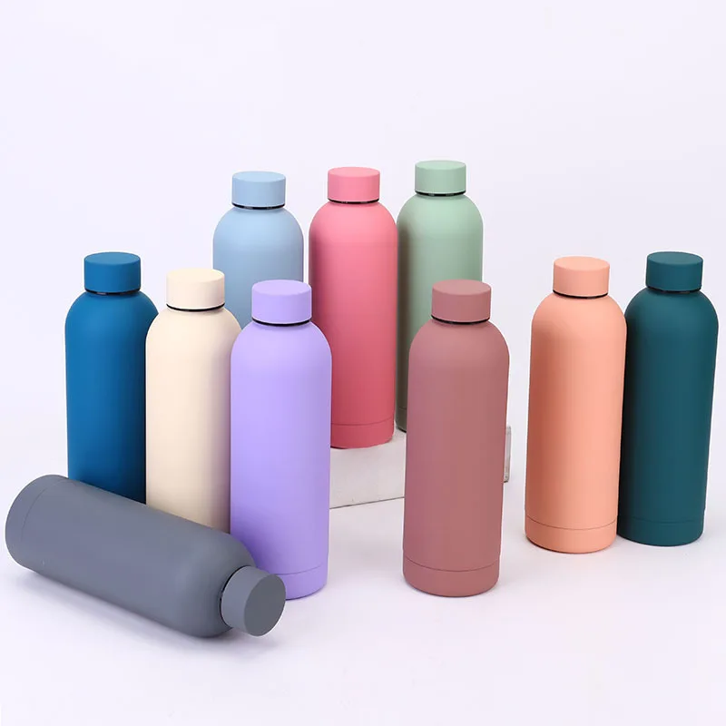 

Steel American Style Vacuum Thermos Small-mouth 500ml Double Wall Ice Cooler Home Car Vacuum Sports Water Bottle