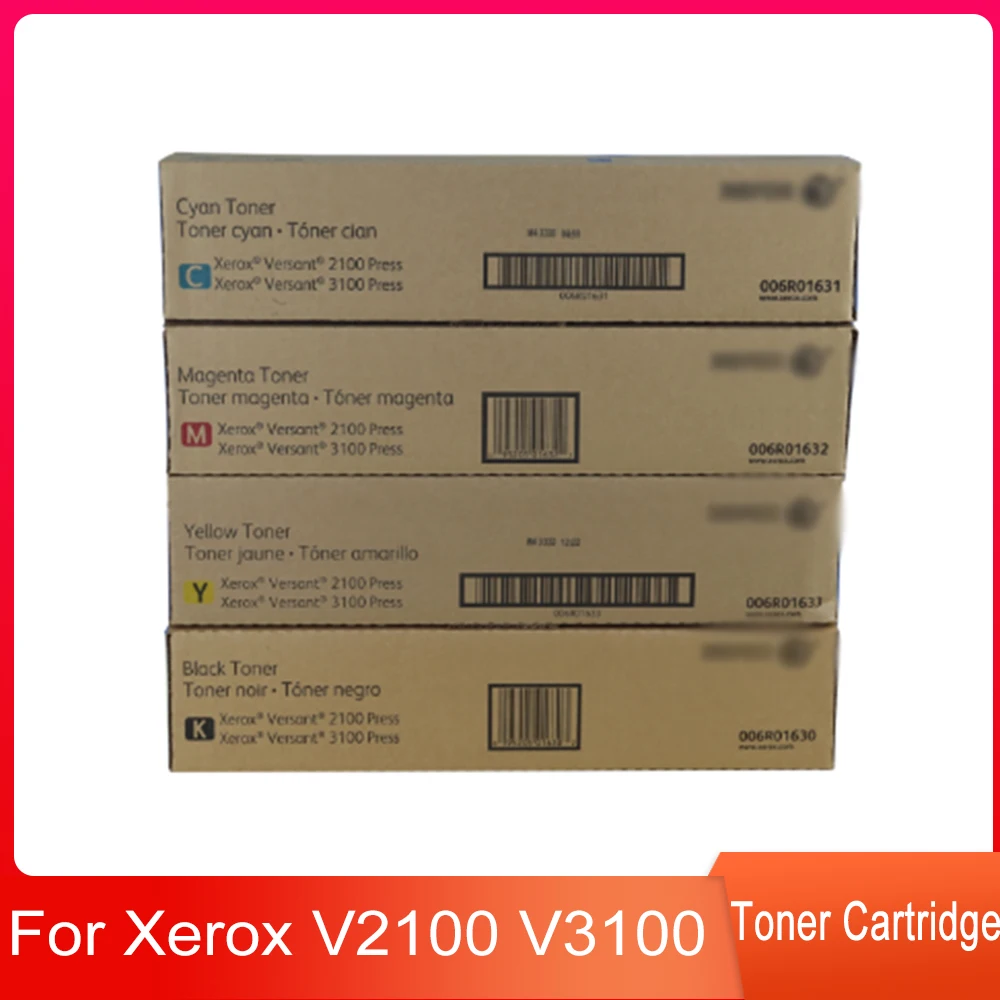 

High-Yield 1SetCMYK Original US Version Toner Cartridge for Xerox V2100 V3100 2100 3100 Replacement Cartridge