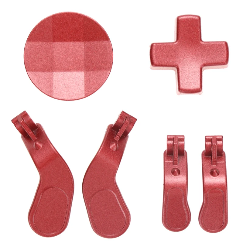 6 in1 المعادن D-وسادة الزناد المجاذيف استبدال Thumbstick ل Xbox One النخبة تحكم سلسلة 2 أجزاء طقم تصليح الملحقات