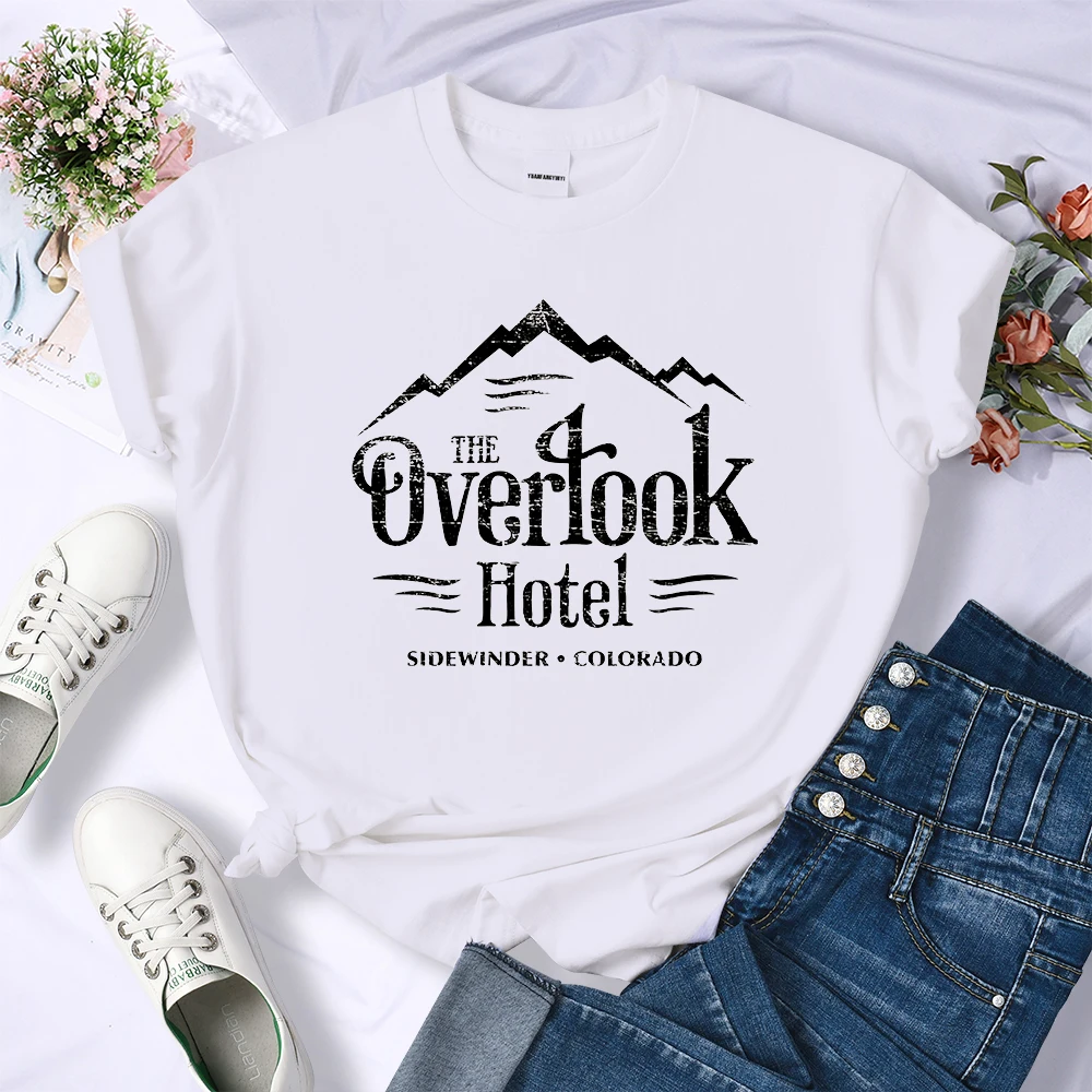 The Overlook Hotel - The Shining Y2K Women Tshirts Summer Cool O-Neck T-Shirts Street Hip Hop Clothes Cool Breathable Crop Top