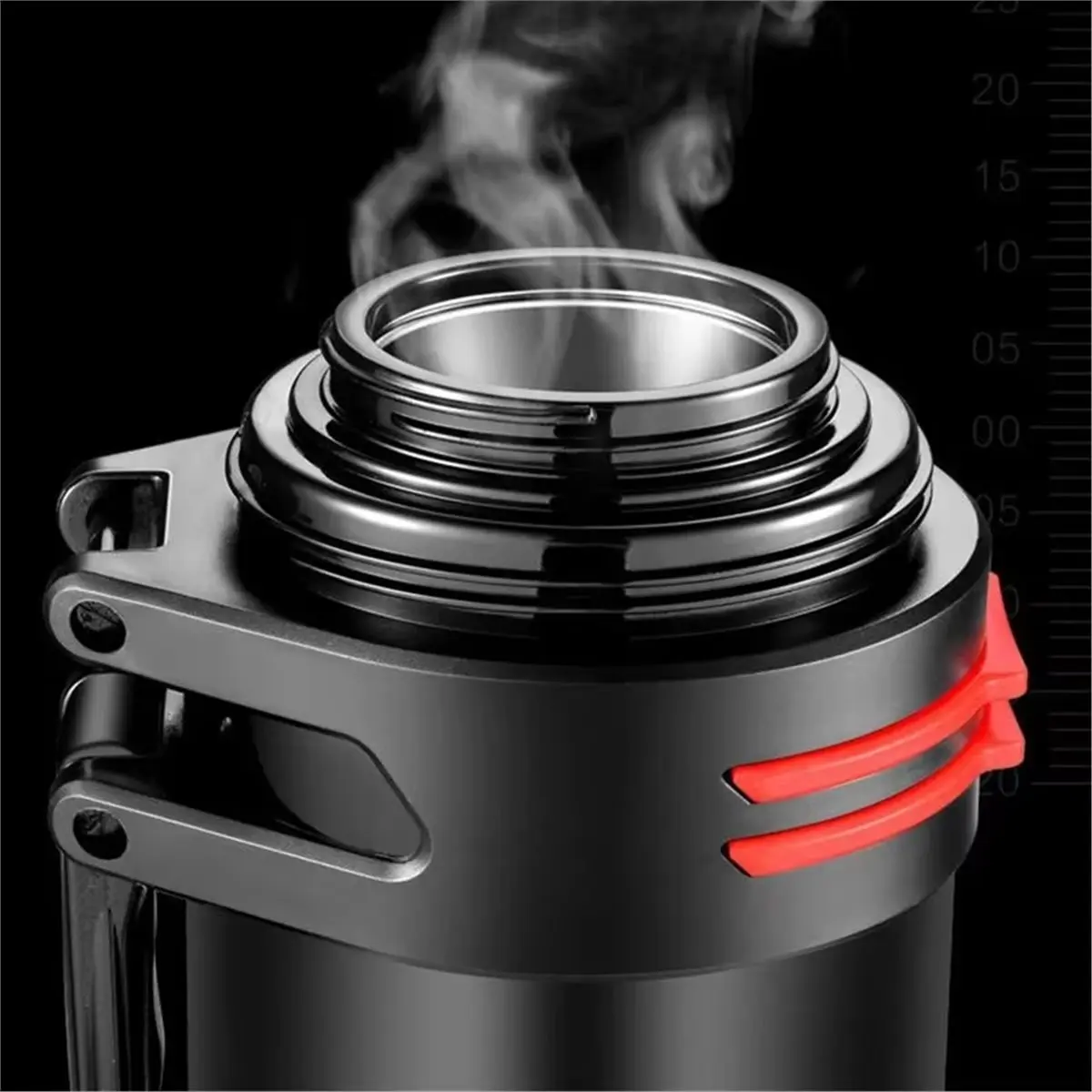 didyou Large Capacity Car Bottle Cup Thermal Insulation Outdoor Sports Hot Water Cup Stainless Steel Vacuum Travel Cup 2000ml - view 4
