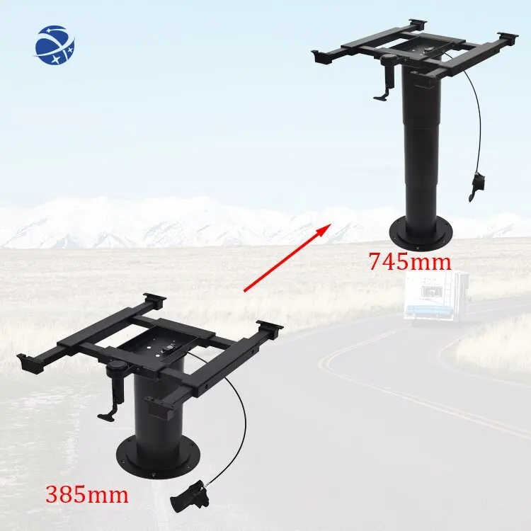 Travel Trailers Removable Laptop Table Leg Bracket 360 Degrees Rotatable RV Table Leg Bracket for RV Caravan Motorhome