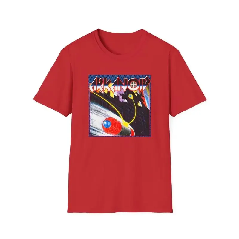 Camiseta de videojuego de reproducción vintage 1986 arkanoid block breaking