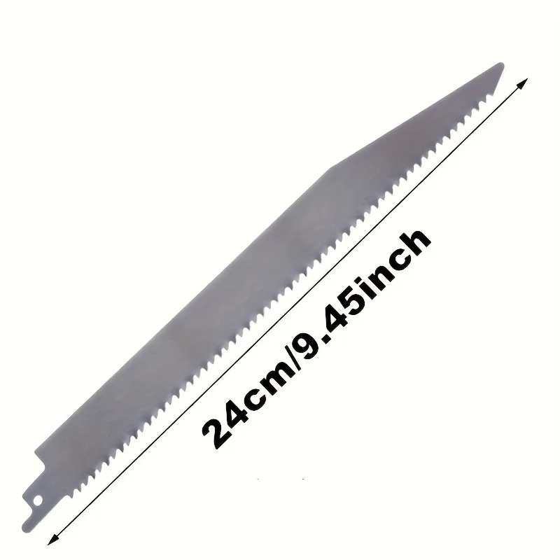 قطعة واحدة من شفرة منشار أسنان القرش - قاطعة متعددة المواد 6TPI للصلب/الخشب/الخيزران |   يناسب ديوالت/ميلووكي/بوش