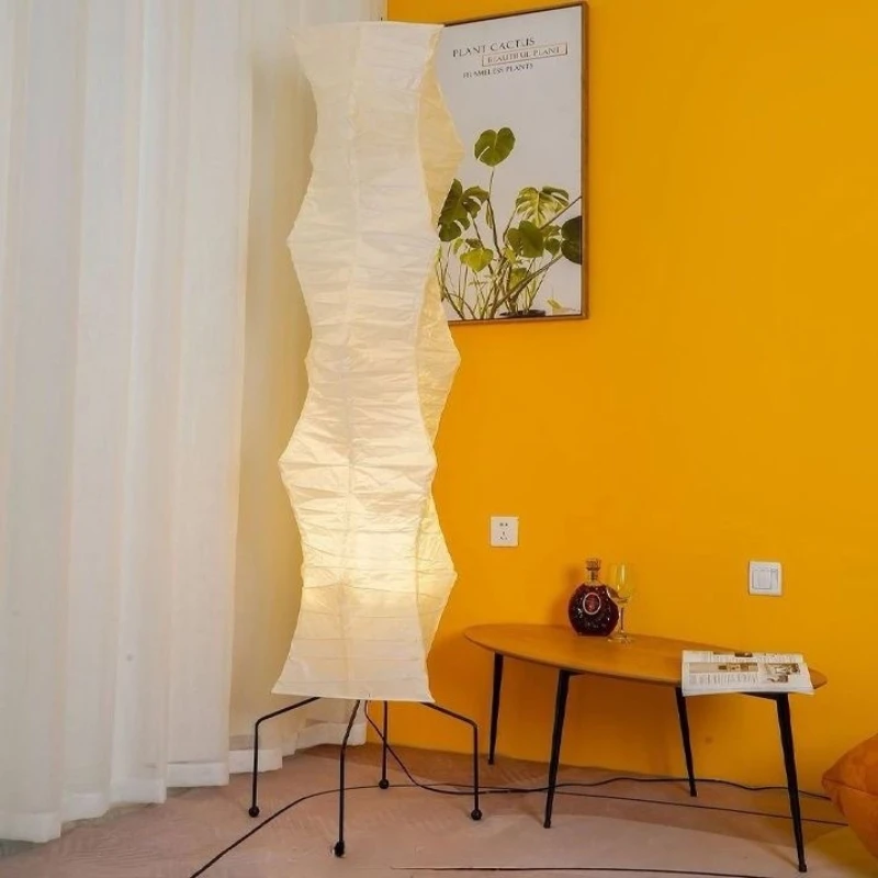 Japanese-style Wabi-sabi Floor Lamp Living Room Villa Homestay Bar Counter Study Barber Shop Kitchen Advanced Xuan Paper Lightin