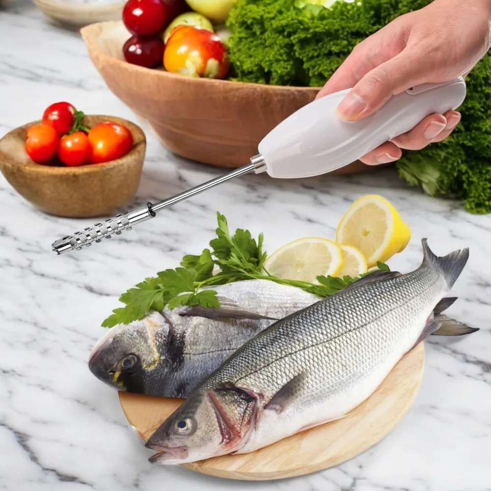 Replaceable Head Electric Vegetable Core Digger Stainless Steel Effort-saving Electric Fruit Corer Wear-resistant Efficient