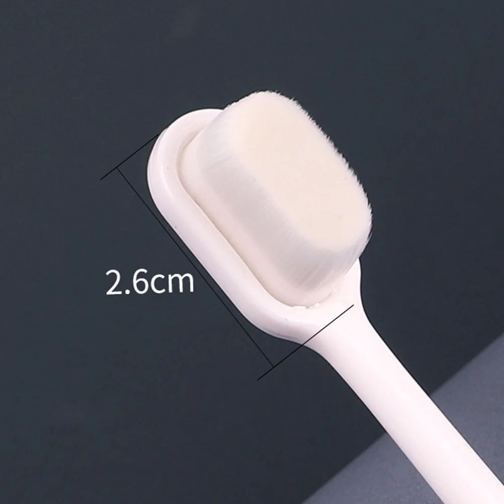 2 قطعة فرشاة أسنان ذات شعيرات رفيعة مادة ممتازة أداة العناية بالفم مقبض طويل منظف أسنان بعد الولادة تصميم مريح