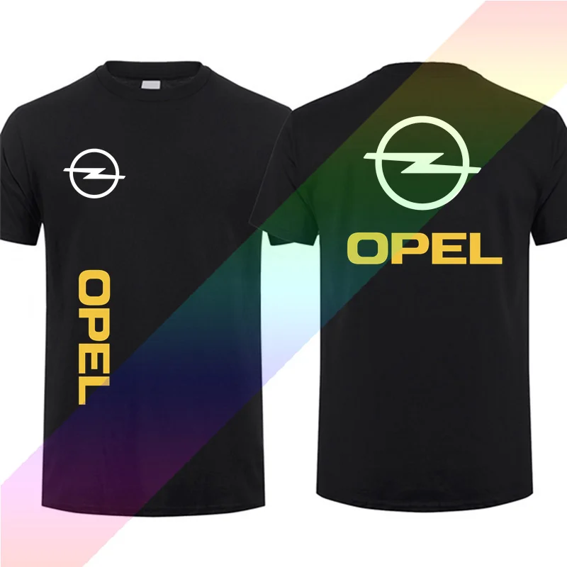 

2024 Summer Men T Shirt Casual New Opels Corsa Motorsport Logo Team Racing T-shirt Graphic Short Sleeves 100% Cotton S-3XL Tee