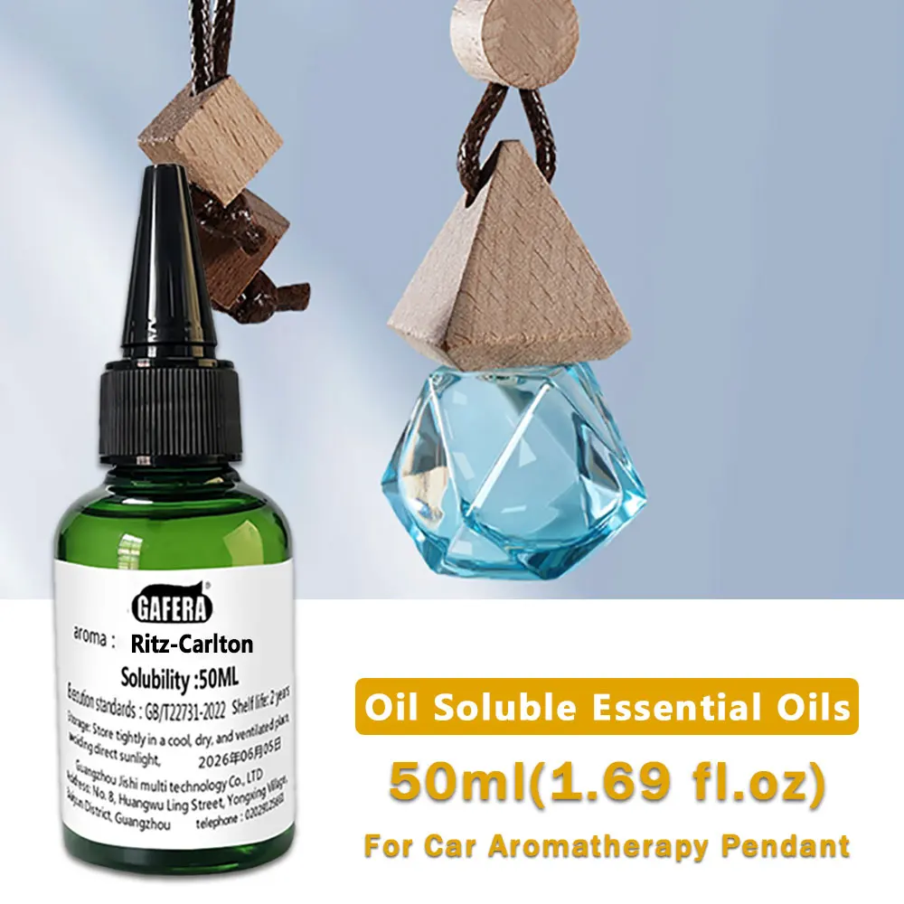 GAFERA 50ml (1.69 fl.oz) Oily Aromatic Essential Oil - Auto Suspension Fragrance Supply Perfume Car Diffuser Replenishes Essence