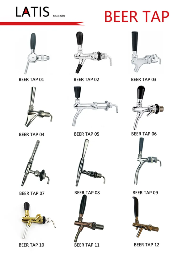 Bronze  Beer Font with LED Medallion for Beer bar