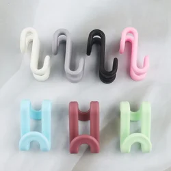 10pcs Mini Clothes Hanger For Closet Connector Hooks Ascading Plastic Wardrobe Coat Organizer Rack  Space Saving Hangers Hook