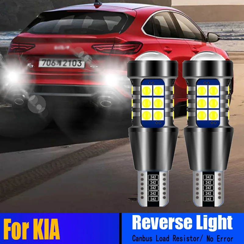 

2pcs Car Canbus W16W 921 T15 LED Reverse Light Bulbs For Kia K2 K3 K4 K5 KX3 Sportage SL JE_ KM/Spectra 5/Magentis Optima Rio 5