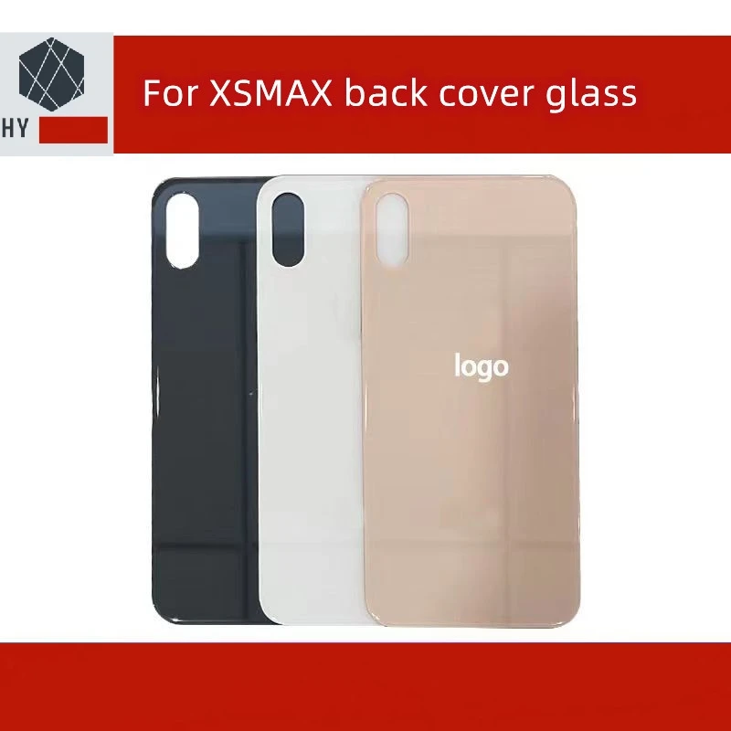 back cover For IPhone X/XS/XSMAX Back Glass Panel Battery Cover Big Hole Rear Door Housing Case Replacement Parts With 3M Tape