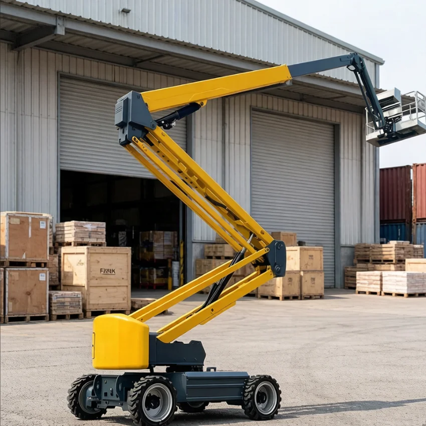 16m Boom Lift Articulating Aerial Work Platform Self Propelled Hydraulic Electric Diesel Construction Equipment Customized