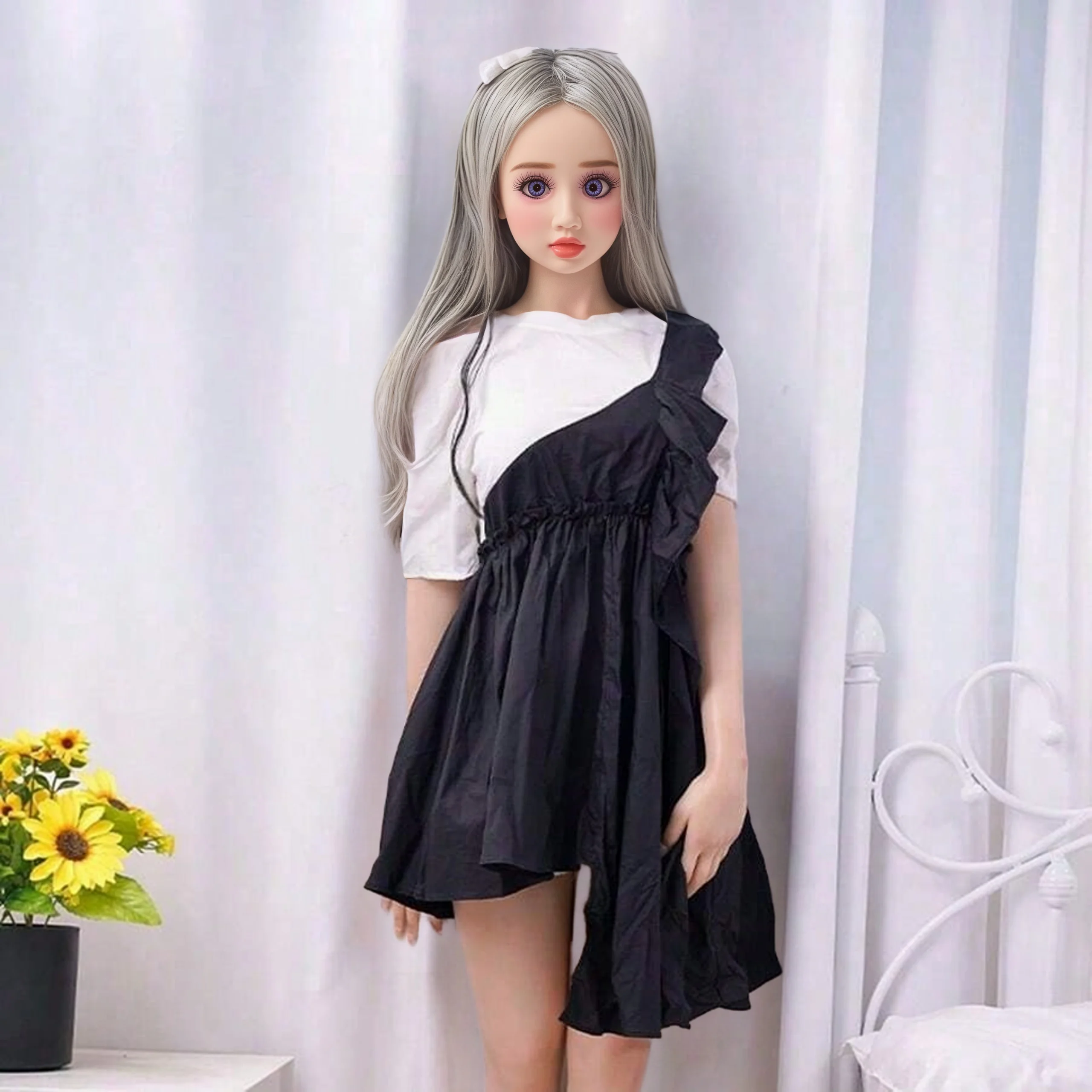 ตุ๊กตาอนิเมะขนาด 70 ซม./100 ซม. แฟนสาวที่สมบูรณ์แบบ หัวถอดได้พร้อมวิกผม ตัวปรับขนาดได้ ทำจากวัสดุ TPE นุ่ม (ไม่มีเสื้อผ้า)