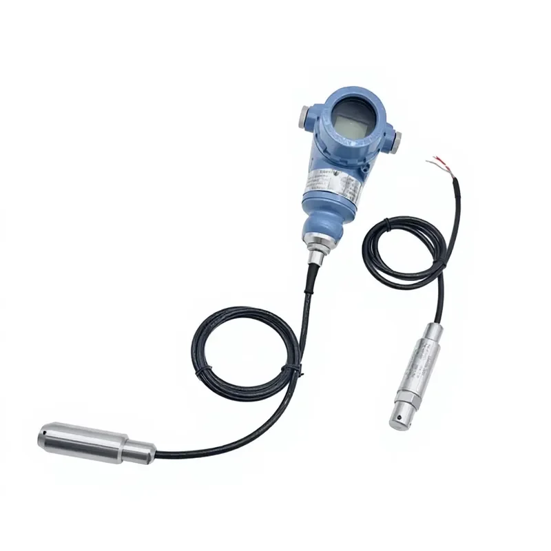 Submersible water level transmitter hydrostatic liquid level sensor probe digital display instrument for river reservoir