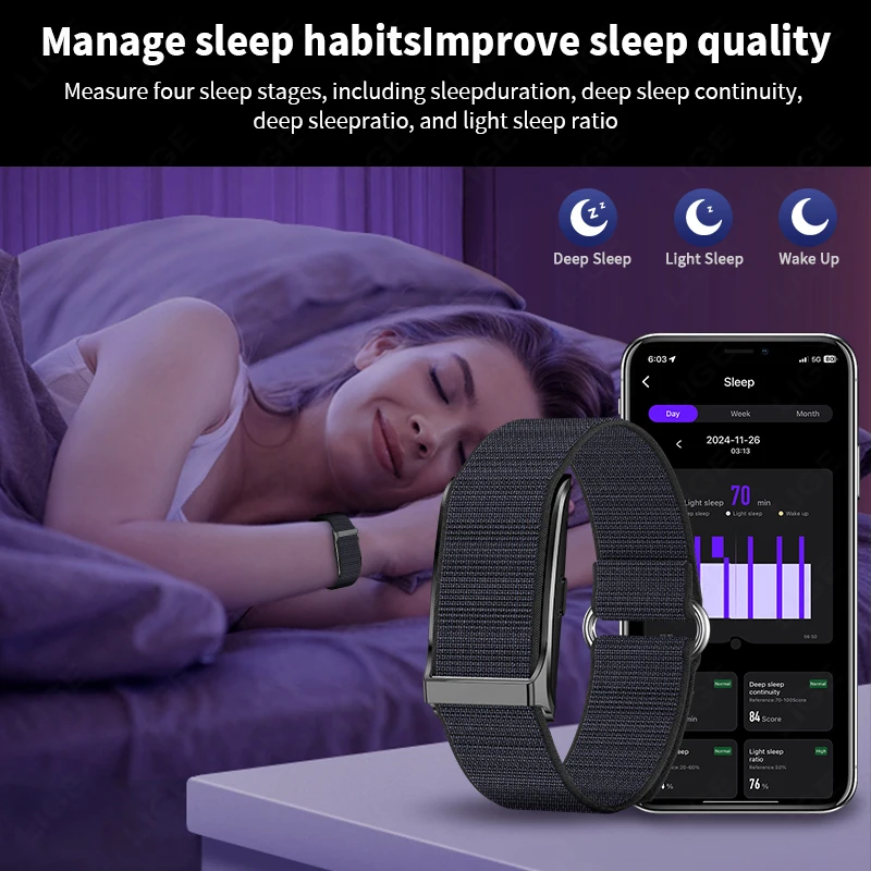 LIGE No Screen Smart Watch Heart Rate Blood Pressure Monitor Pedometer Sports Tracker Electronic Bracelets Men Women Smartwatch