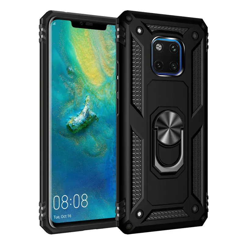 Mate30 Pro 5G Case for Huawei Mate 20 Pro Case Luxury Metal Ring Car Phone Holder Funda Huawei Mate 20 X Case 20X Mate20 X Cover