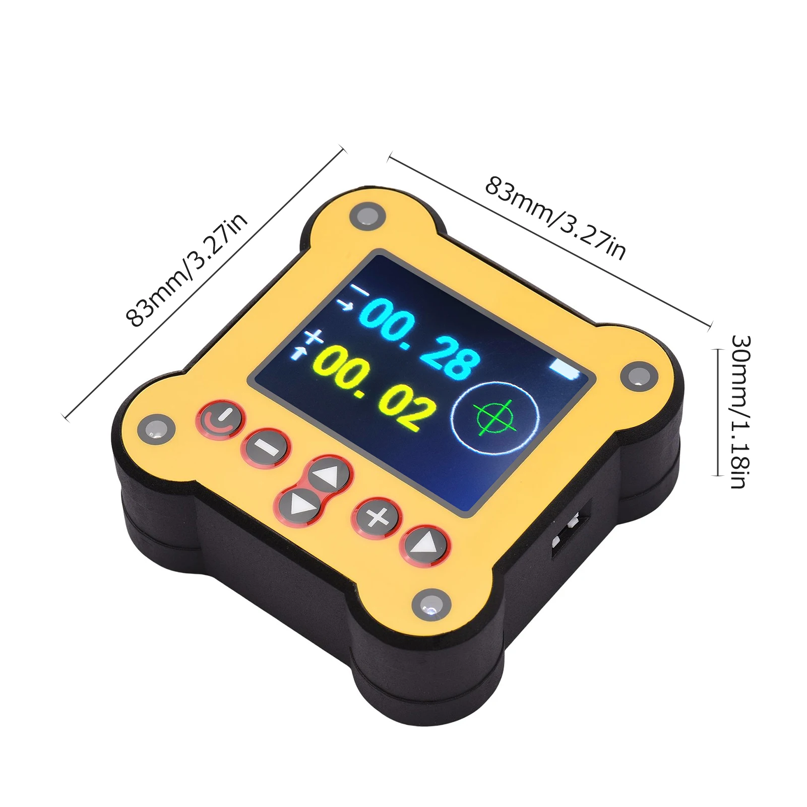 Dual Axis Digital Protractor Inclinometer Magnetic 0.02° Accuracy Angle Finder Level Box Woodworking Machinery Construction